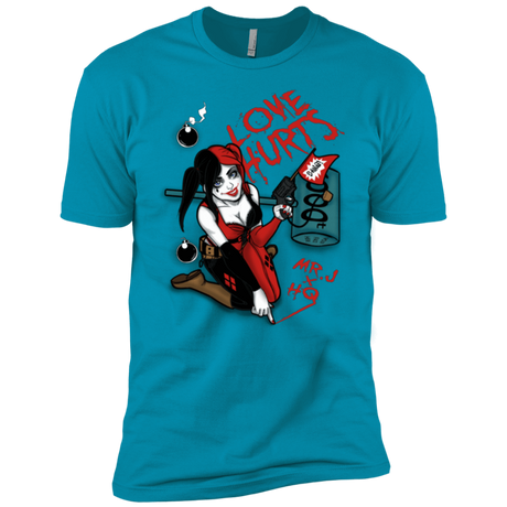 T-Shirts Turquoise / YXS Love Hurts Boys Premium T-Shirt