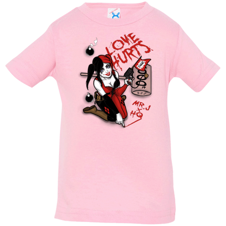 T-Shirts Pink / 6 Months Love Hurts Infant Premium T-Shirt
