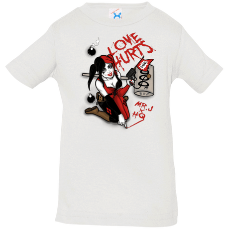 T-Shirts White / 6 Months Love Hurts Infant Premium T-Shirt