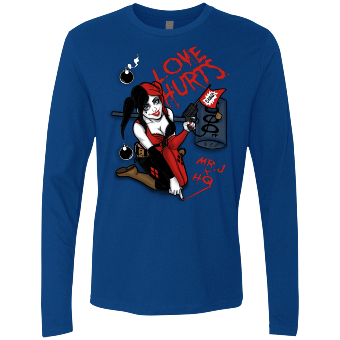 T-Shirts Royal / Small Love Hurts Men's Premium Long Sleeve