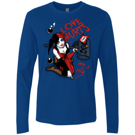 T-Shirts Royal / Small Love Hurts Men's Premium Long Sleeve