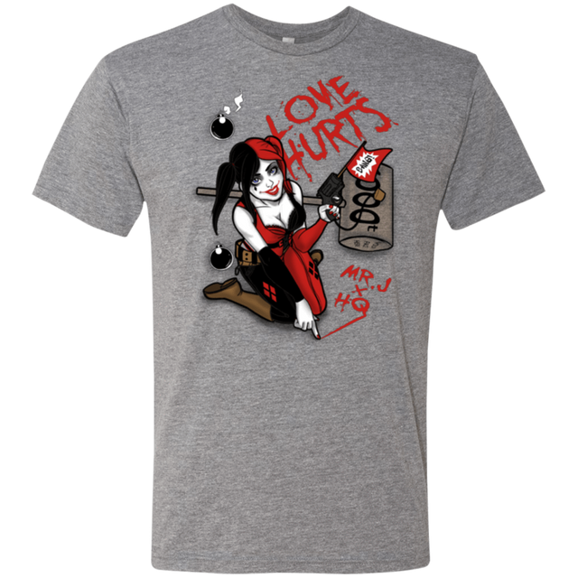 T-Shirts Premium Heather / Small Love Hurts Men's Triblend T-Shirt