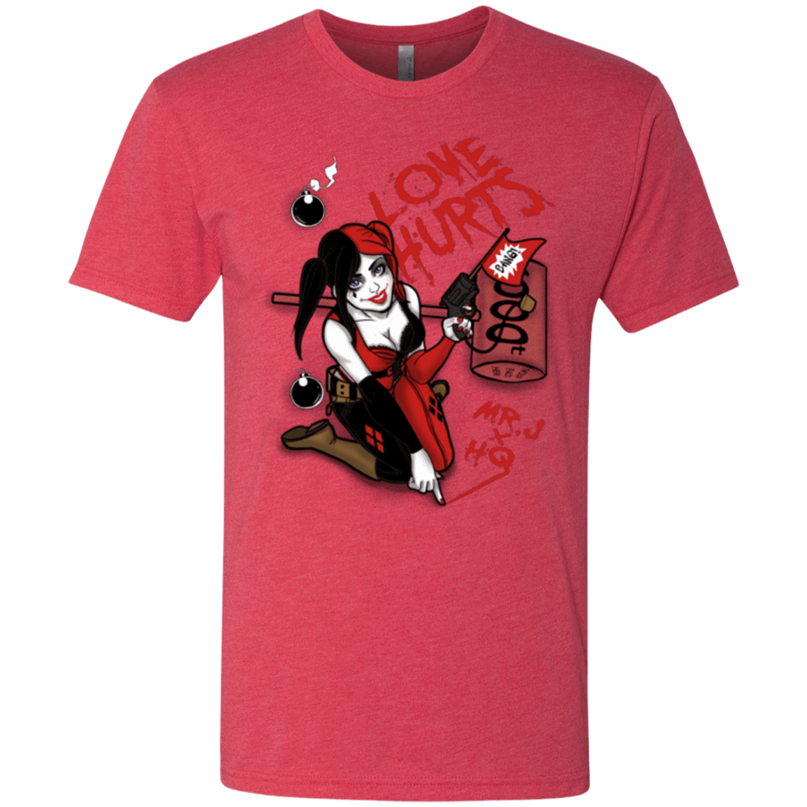 T-Shirts Vintage Red / Small Love Hurts Men's Triblend T-Shirt