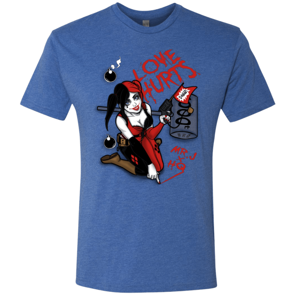 T-Shirts Vintage Royal / Small Love Hurts Men's Triblend T-Shirt
