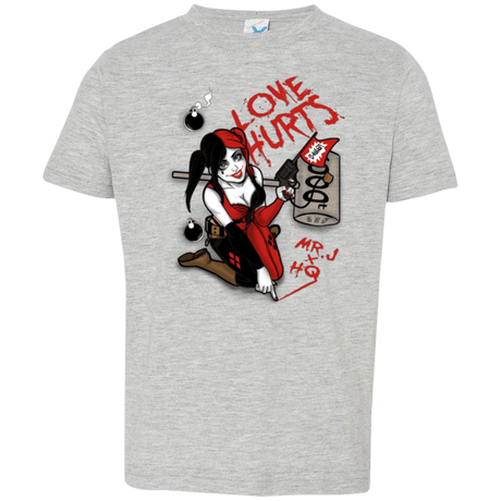 T-Shirts Heather / 2T Love Hurts Toddler Premium T-Shirt