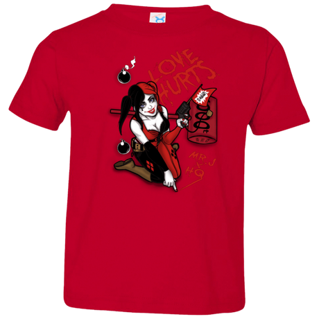 T-Shirts Red / 2T Love Hurts Toddler Premium T-Shirt