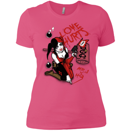 T-Shirts Hot Pink / X-Small Love Hurts Women's Premium T-Shirt