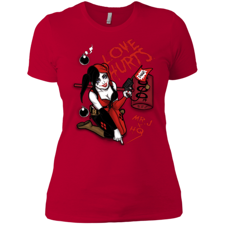 T-Shirts Red / X-Small Love Hurts Women's Premium T-Shirt