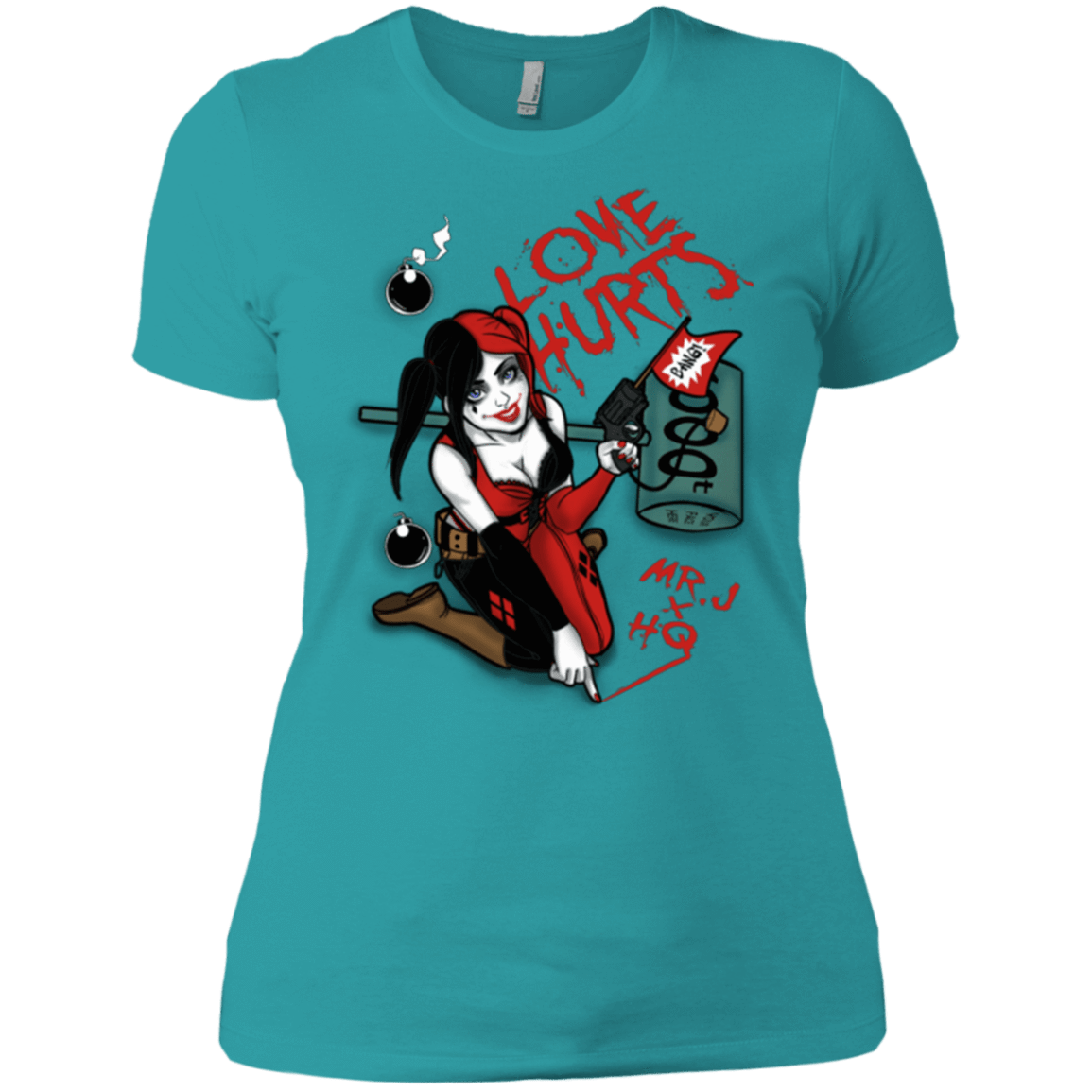 T-Shirts Tahiti Blue / X-Small Love Hurts Women's Premium T-Shirt