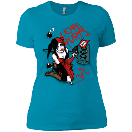 T-Shirts Turquoise / X-Small Love Hurts Women's Premium T-Shirt