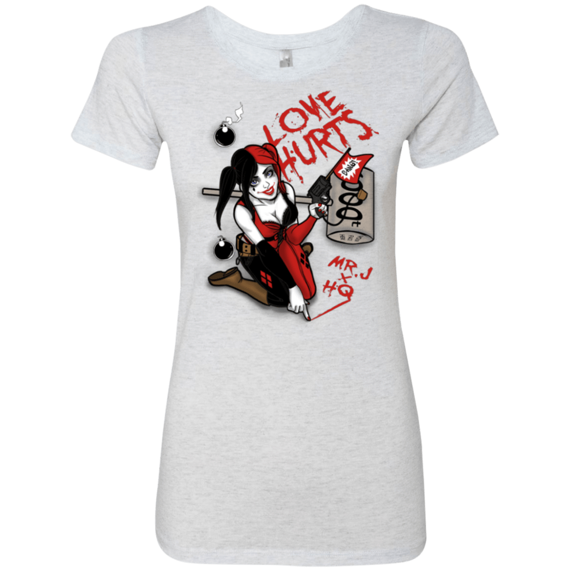 T-Shirts Heather White / Small Love Hurts Women's Triblend T-Shirt