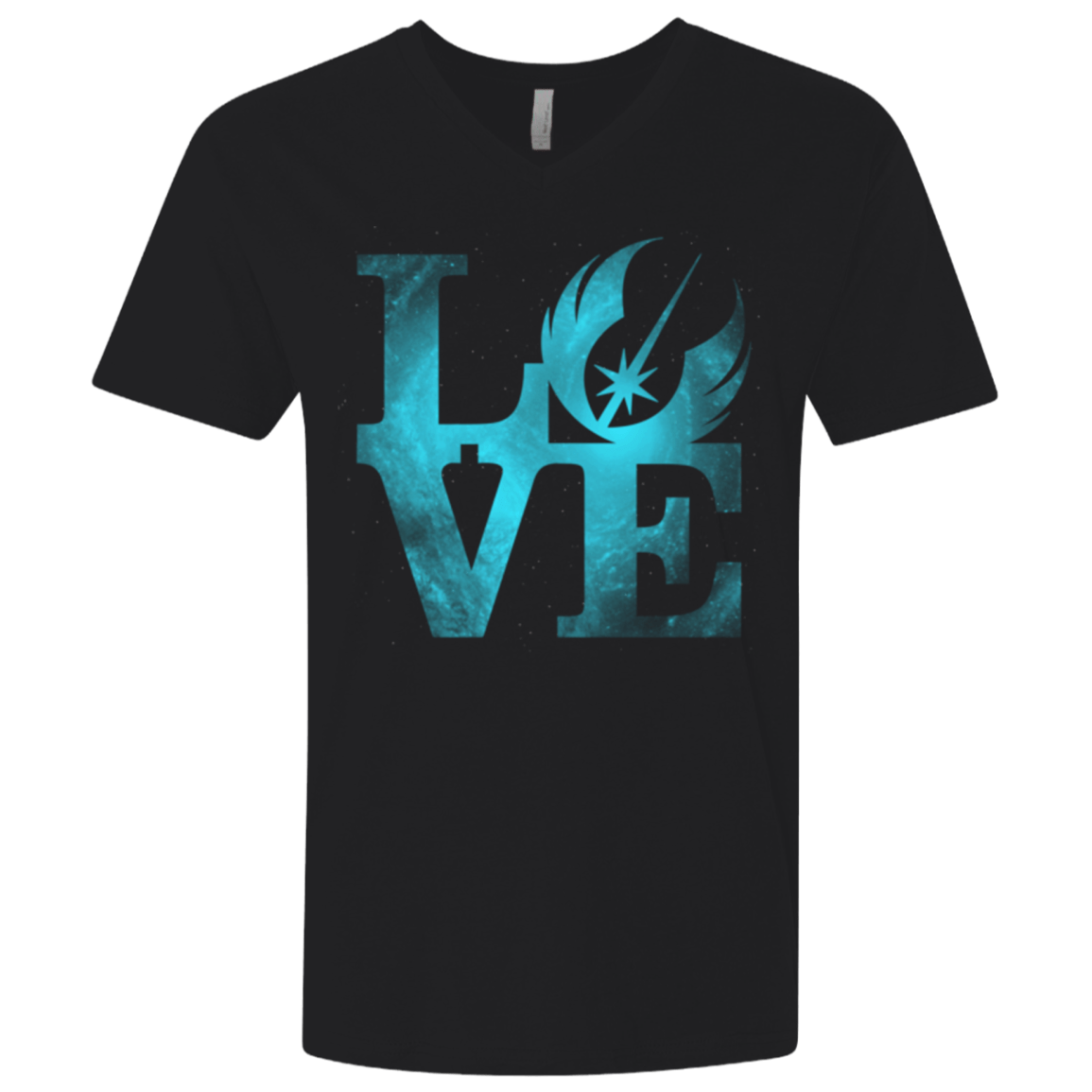 T-Shirts Black / X-Small LOVE Jedi Men's Premium V-Neck