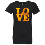 T-Shirts Black / YXS LOVE Lotr Ring Girls Premium T-Shirt