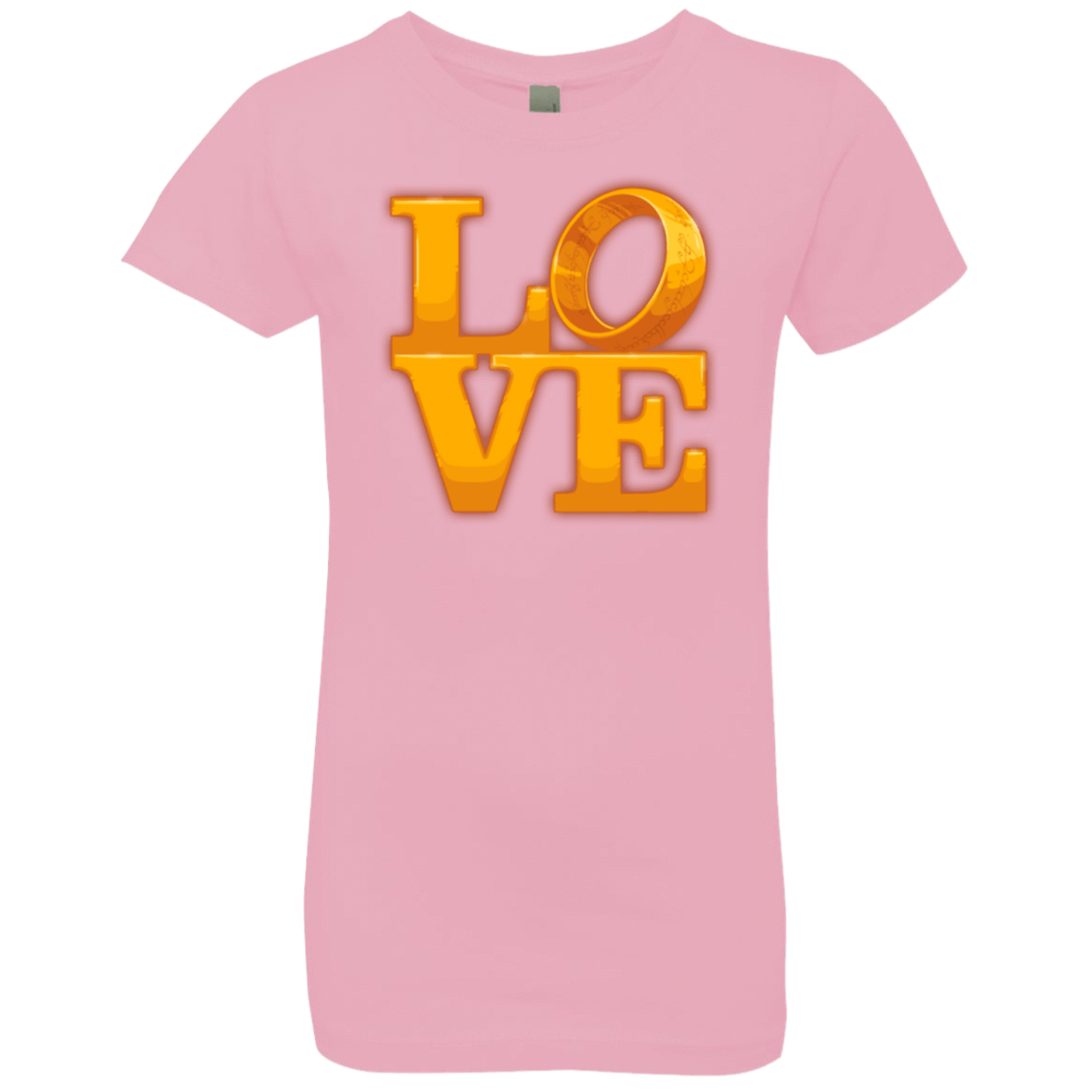 T-Shirts Light Pink / YXS LOVE Lotr Ring Girls Premium T-Shirt