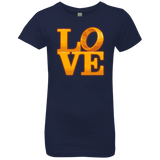 T-Shirts Midnight Navy / YXS LOVE Lotr Ring Girls Premium T-Shirt