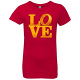T-Shirts Red / YXS LOVE Lotr Ring Girls Premium T-Shirt