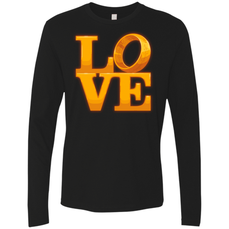 T-Shirts Black / Small LOVE Lotr Ring Men's Premium Long Sleeve