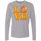 T-Shirts Heather Grey / Small LOVE Lotr Ring Men's Premium Long Sleeve