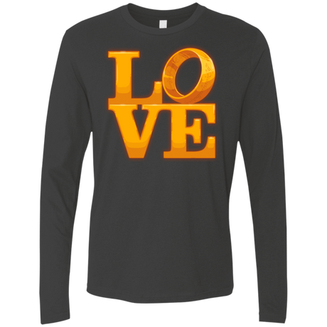 T-Shirts Heavy Metal / Small LOVE Lotr Ring Men's Premium Long Sleeve