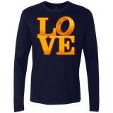 T-Shirts Midnight Navy / Small LOVE Lotr Ring Men's Premium Long Sleeve