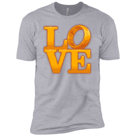 T-Shirts Heather Grey / X-Small LOVE Lotr Ring Men's Premium T-Shirt