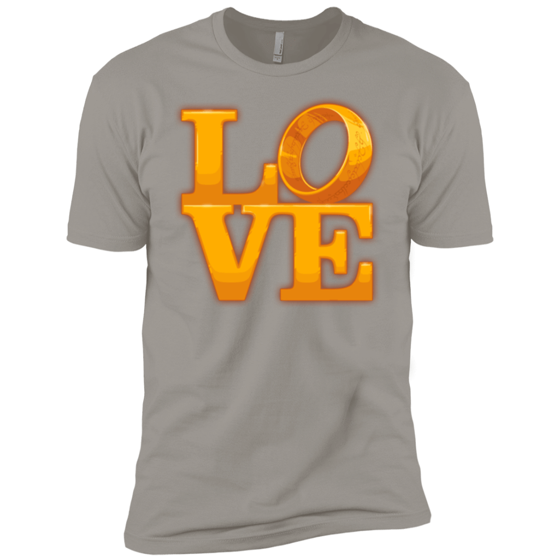T-Shirts Light Grey / X-Small LOVE Lotr Ring Men's Premium T-Shirt