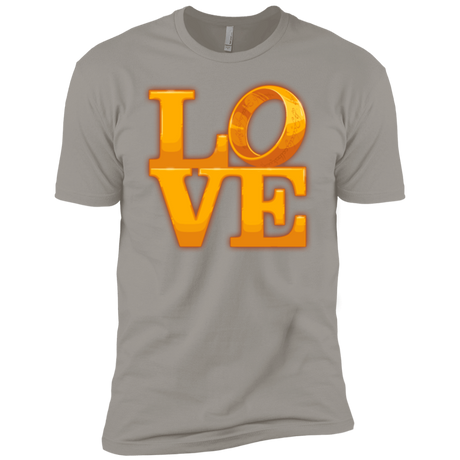 T-Shirts Light Grey / X-Small LOVE Lotr Ring Men's Premium T-Shirt