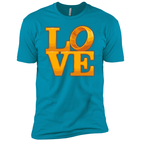 T-Shirts Turquoise / X-Small LOVE Lotr Ring Men's Premium T-Shirt