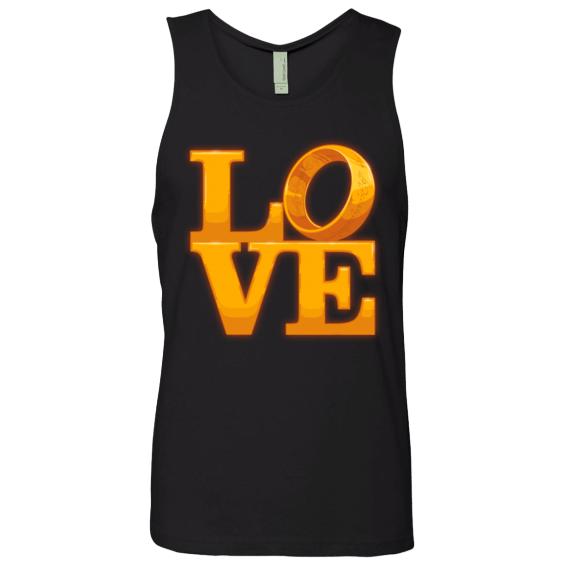 T-Shirts Black / Small LOVE Lotr Ring Men's Premium Tank Top