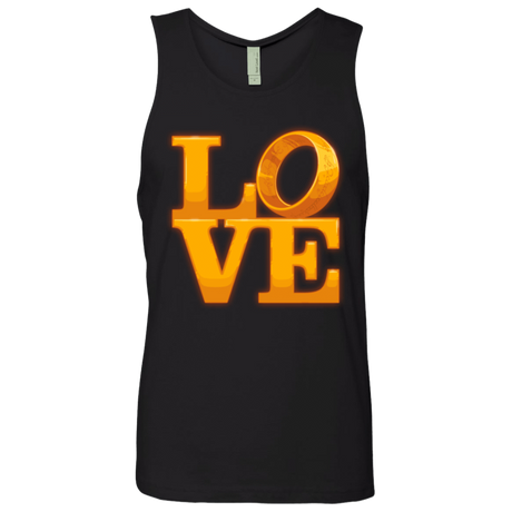 T-Shirts Black / Small LOVE Lotr Ring Men's Premium Tank Top