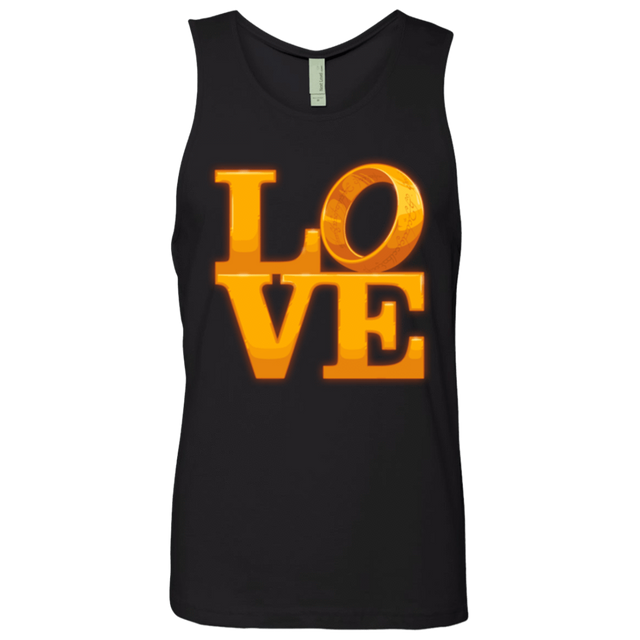 T-Shirts Black / Small LOVE Lotr Ring Men's Premium Tank Top