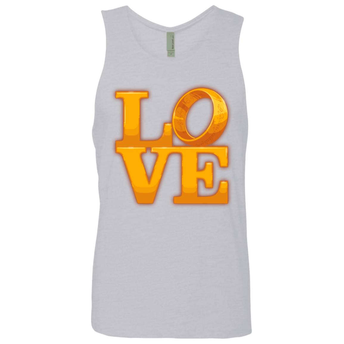 T-Shirts Heather Grey / Small LOVE Lotr Ring Men's Premium Tank Top