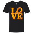 T-Shirts Black / X-Small LOVE Lotr Ring Men's Premium V-Neck
