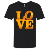 T-Shirts Black / X-Small LOVE Lotr Ring Men's Premium V-Neck