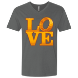 T-Shirts Heavy Metal / X-Small LOVE Lotr Ring Men's Premium V-Neck