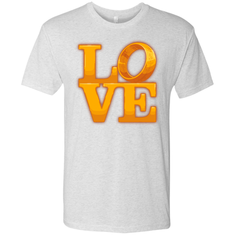 T-Shirts Heather White / Small LOVE Lotr Ring Men's Triblend T-Shirt