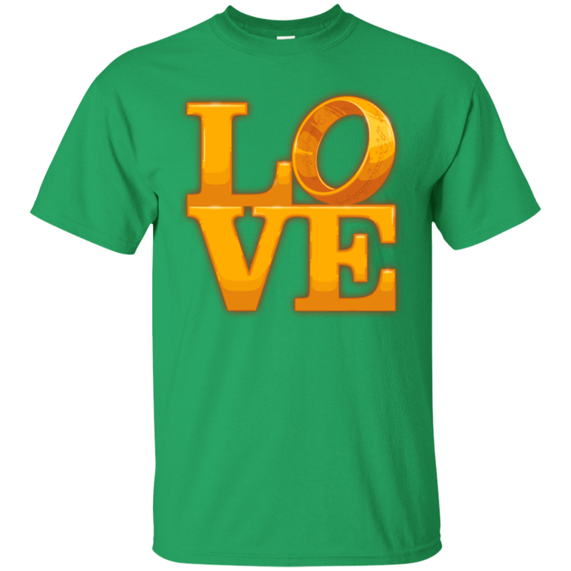 T-Shirts Irish Green / Small LOVE Lotr Ring T-Shirt