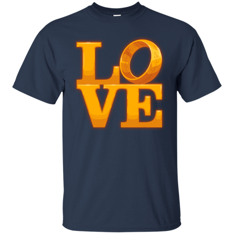T-Shirts Navy / Small LOVE Lotr Ring T-Shirt