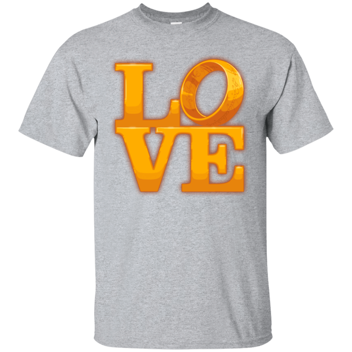 T-Shirts Sport Grey / Small LOVE Lotr Ring T-Shirt