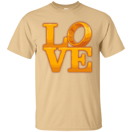 T-Shirts Vegas Gold / Small LOVE Lotr Ring T-Shirt