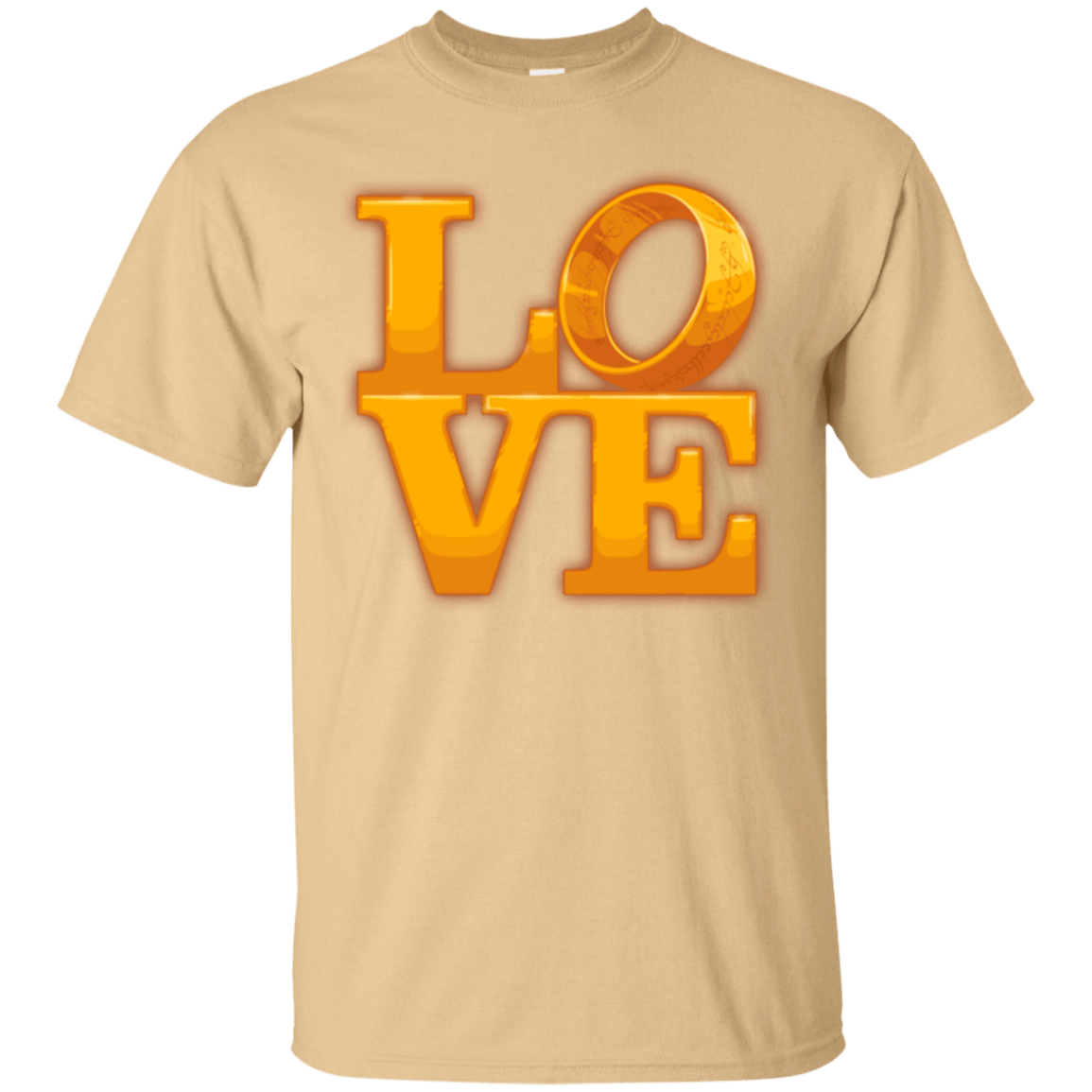 T-Shirts Vegas Gold / Small LOVE Lotr Ring T-Shirt