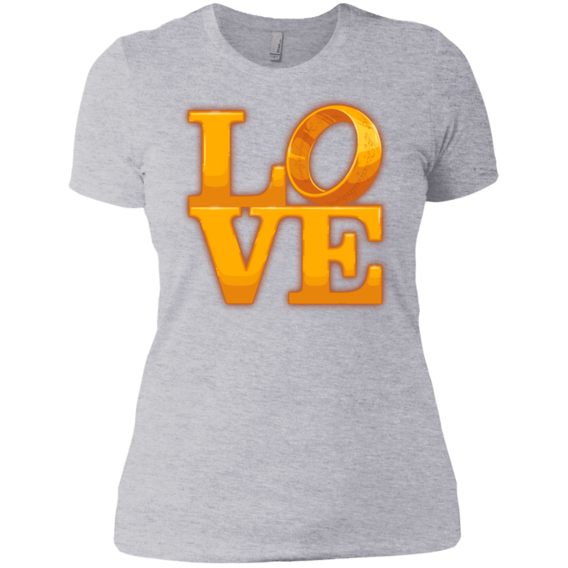 T-Shirts Heather Grey / X-Small LOVE Lotr Ring Women's Premium T-Shirt
