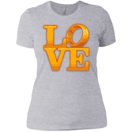 T-Shirts Heather Grey / X-Small LOVE Lotr Ring Women's Premium T-Shirt