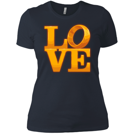 T-Shirts Indigo / X-Small LOVE Lotr Ring Women's Premium T-Shirt
