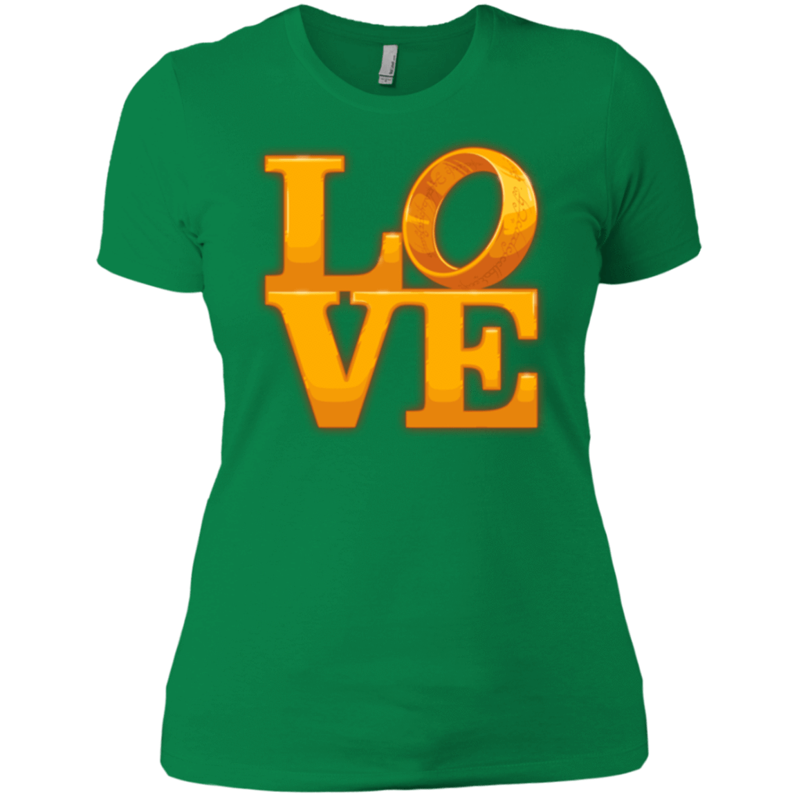 T-Shirts Kelly Green / X-Small LOVE Lotr Ring Women's Premium T-Shirt