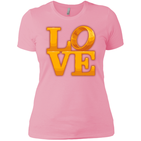 T-Shirts Light Pink / X-Small LOVE Lotr Ring Women's Premium T-Shirt