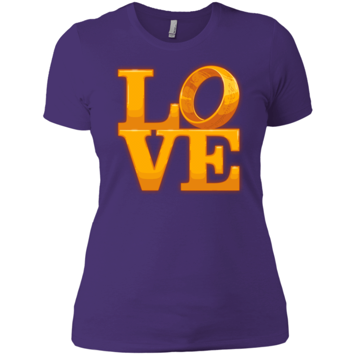 T-Shirts Purple / X-Small LOVE Lotr Ring Women's Premium T-Shirt
