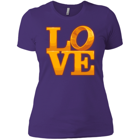 T-Shirts Purple / X-Small LOVE Lotr Ring Women's Premium T-Shirt