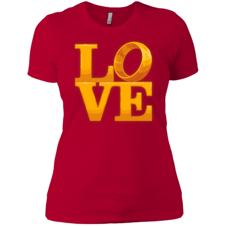 T-Shirts Red / X-Small LOVE Lotr Ring Women's Premium T-Shirt