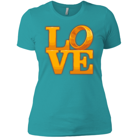 T-Shirts Tahiti Blue / X-Small LOVE Lotr Ring Women's Premium T-Shirt